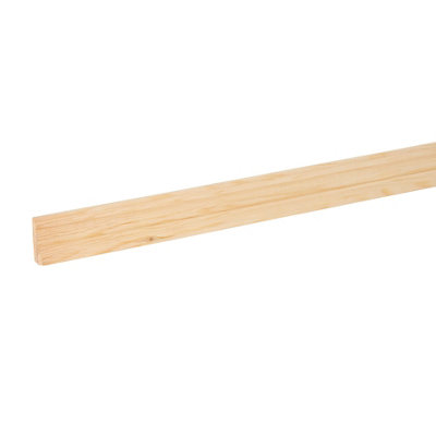 Decorative Unfinished Pine Barrel Moulding (L)2400mm (W)34mm (T)12mm from B&Q