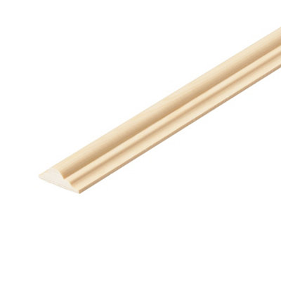 Natural Pine Astragal Moulding (L)2400mm (W)34mm (T)12mm from B&Q