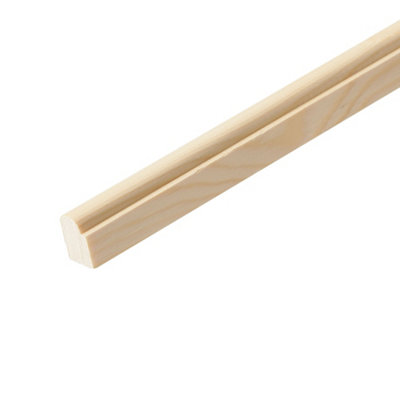 Pine Staff Bead Moulding (L)2400mm (W)20mm (T)15mm from B&Q