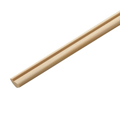 Pine Glass Bead Moulding (L)2400mm (W)9.5mm (T)8.5mm from B&Q