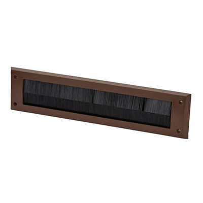 Diall Brown Letterbox Draught Excluder(H)80mm (W)342mm from B&Q