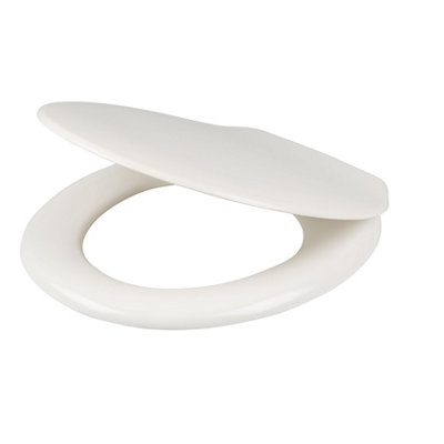 Cooke & Lewis Genoa White Standard Soft Close Toilet Seat from B&Q
