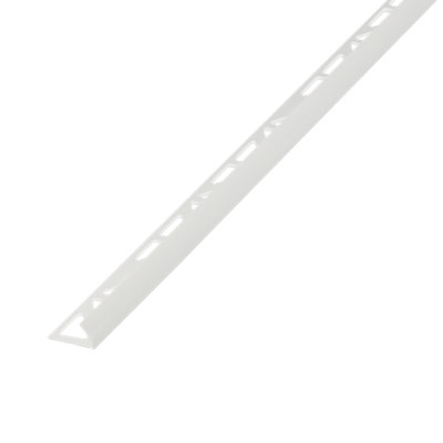 Diall White 9mm Round Polyvinyl Chloride (Pvc) External Edge Tile Trim(W)27mm from B&Q