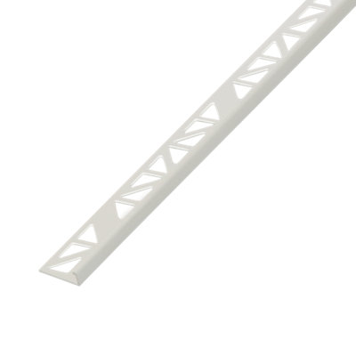 Diall White 8mm Straight Polyvinyl Chloride (Pvc) External Edge Tile Trim(W)22.8mm from B&Q