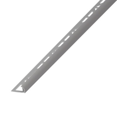 Diall Grey 9mm Round Polyvinyl Chloride (Pvc) External Edge Tile Trim(W)27mm from B&Q