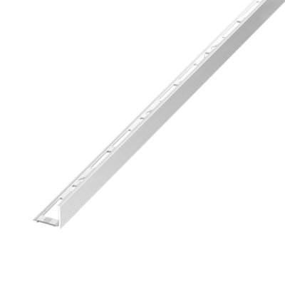 Diall 12.5mm Straight Aluminium External Edge Tile Trim(W)22mm from B&Q