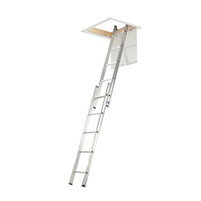 Unbranded 2 Section 10 Tread Tilt & Turn Right Loft Ladder from B&Q
