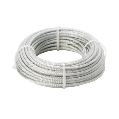 Diall White Pvc & Steel Cable(L)20M (Dia)4mm900G from B&Q