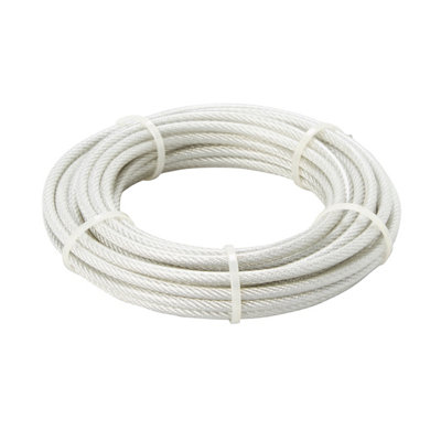 Diall Pvc & Steel Cable(L)10M (Dia)6mm880G from B&Q