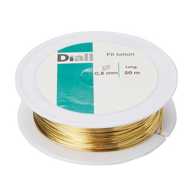 Diall Brass Wire(L)50M (Dia)0.8mm from B&Q