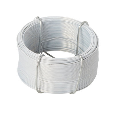 Diall White Pvc & Steel Wire(L)50M (Dia)0.8mm from B&Q