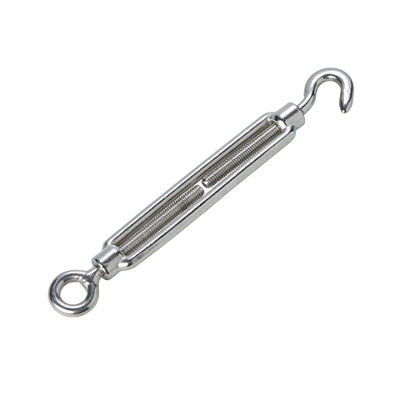 Diall Stainless Steel Hook & Eye Turnbuckle(Dia)5mm (Max)100Kg from B&Q