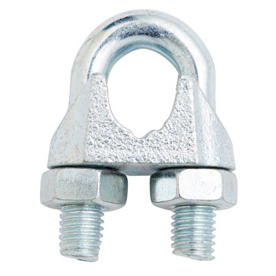 Diall Zinc-Plated Steel Wire Rope Clamp (L)90mm (Dia)12mm from B&Q