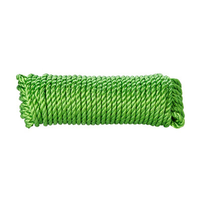 Diall Green Polypropylene Twisted Rope(L)7.5M (Dia)10mm from B&Q