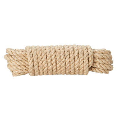 B&Q -  Jute Twisted Rope(L)10M (Dia)12mm