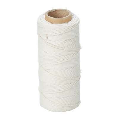 Diall White Cotton Twine(L)60M (Dia)1.2mm from B&Q