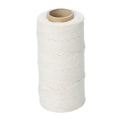 Diall White Cotton Twine(L)79M (Dia)1.2mm from B&Q