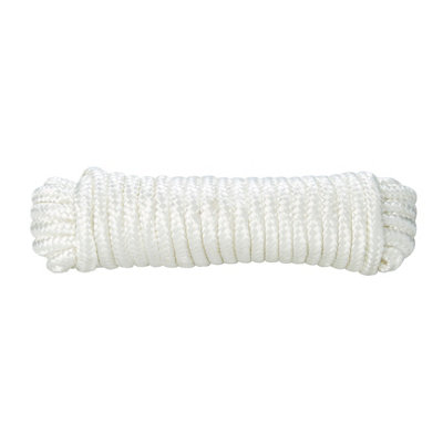 Diall White Nylon Braided Rope(L)10M (Dia)12mm from B&Q