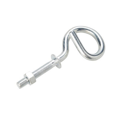 Diall White Steel Single Hook (H)68mm (W)110mm from B&Q