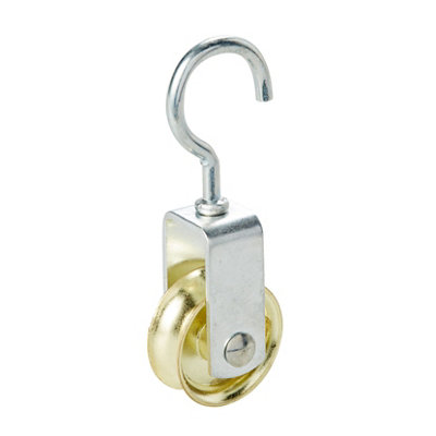 Diall Zinc-Plated 1 Wheel Pulley(Dia)30mm (Max)15Kg from B&Q