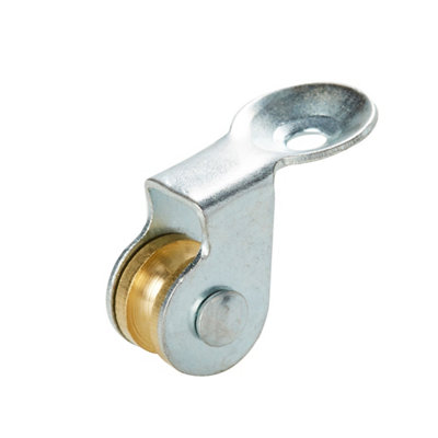 Diall Zinc-Plated Yellow Pulley(Dia)12mm (Max)35Kg from B&Q