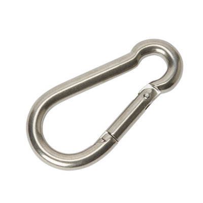 Diall Chrome-Plated Stainless Steel Snap Hook (L)80mm from B&Q
