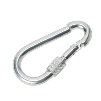 Diall Galvanised Zinc-Plated Steel Screwed Snap Hook (L)60mm from B&Q