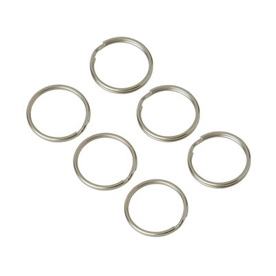 Diall Steel Split Ring (Dia)18mmPack Of 6 from B&Q