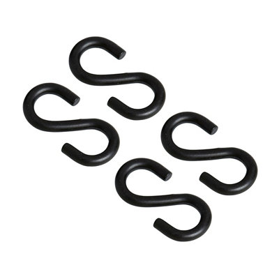Diall Black Steel S-Hook (H)30mmPack Of 4 from B&Q
