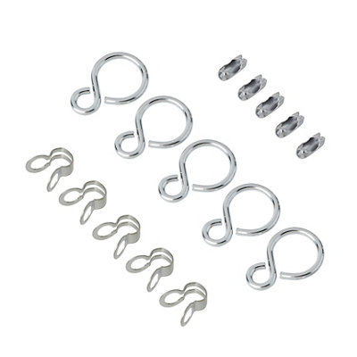 B&Q -  Stainless Steel Chrome & Gold Effect Chain Eye