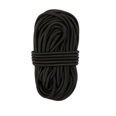 Diall Black Bungee Cord (Dia)4mm (L)20M from B&Q