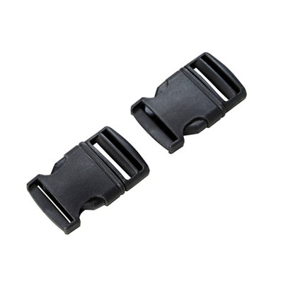 Diall Black Nylon Buckle (W)40Mm, Pack Of Size 2
