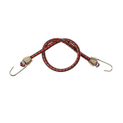 Diall Pattern Bungee Cord With Hooks (Dia)4mm (L)0.25MPack Of 8 from B&Q