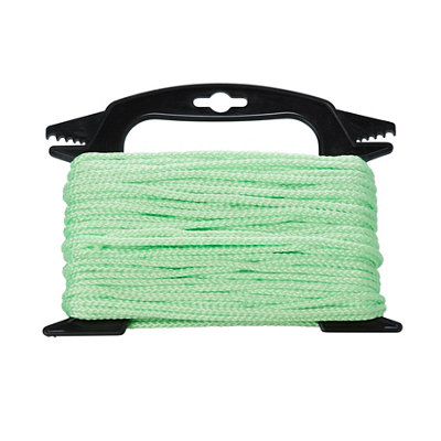 B&Q -  Green Polypropylene Twisted Rope(L)20M (Dia)4mm