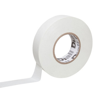 Diall White Electrical Tape (L)33M (W)19mm from B&Q
