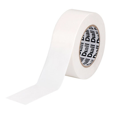 Diall White Duct Tape (L)50M (W)50mm from B&Q