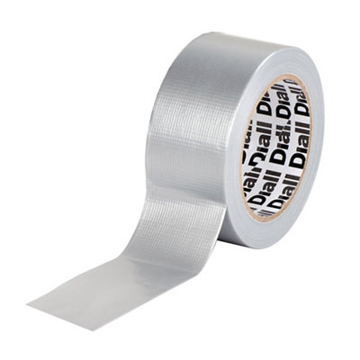Diall Silver Effect Duct Tape (L)25M (W)50mm from B&Q