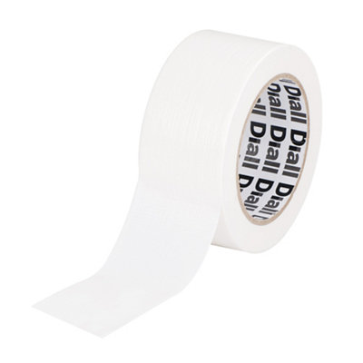 Diall White Duct Tape (L)25M (W)50mm from B&Q