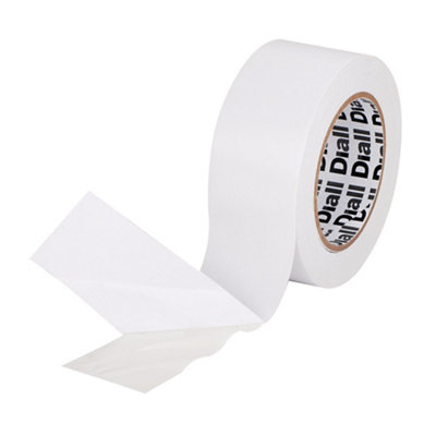 Diall Rough White Double-Sided Tape (L)25M (W)50mm from B&Q