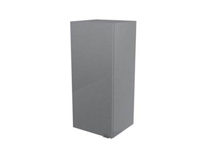 GoodHome Imandra Deep Gloss Grey Bathroom Single Wall Cabinet (H)90Cm (W)40Cm from B&Q