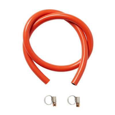 B&Q -  Plastic Replacement Gas Hose (Dia)8mm (L)1200mm