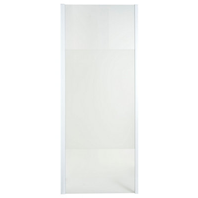 Cooke & Lewis Onega Framed Frosted Fixed Shower Panel (H)190Cm (W)76Cm from B&Q