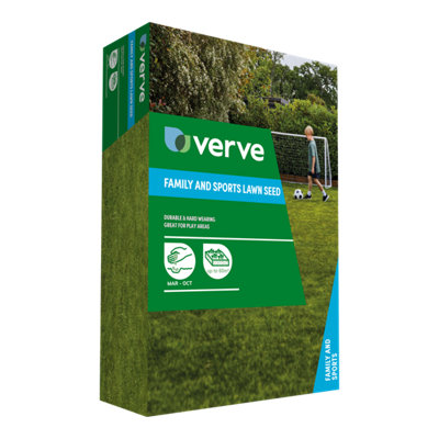 Verve Family & Sports Grass Seeds1.5Kg 60M² from B&Q