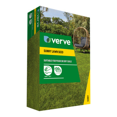 Verve Sunny Grass Seeds1.5Kg 60M² from B&Q
