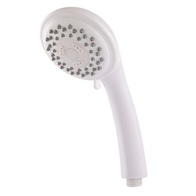 Cooke & Lewis Ignacio White 3-Spray Pattern Shower Head from B&Q