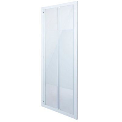 Cooke & Lewis Onega Frosted Bi-Fold Shower Door (H)190Cm (W)76Cm from B&Q