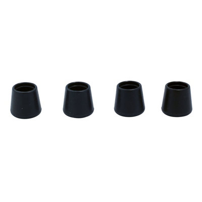 Diall Black Thermoplastic Vulcanizates (Tpv) Leg Tip (Dia)22mm (L)33mmPack Of 4 from B&Q