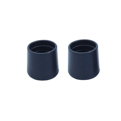 Diall Black Thermoplastic Vulcanizates (Tpv) Leg Tip (Dia)25mm (L)35mmPack Of 2 from B&Q
