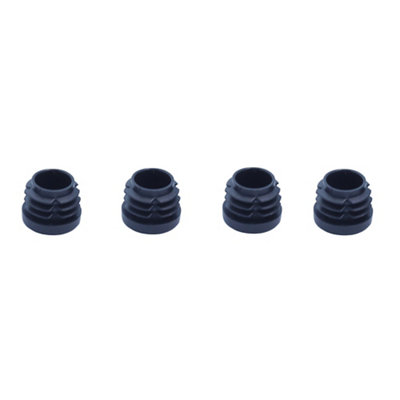 Diall Black Plastic Insert Cap (Dia)18mmPack Of 4 from B&Q