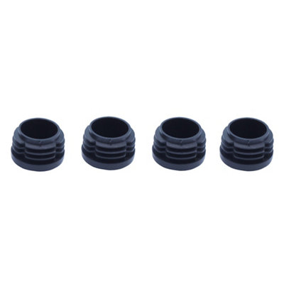 Diall Black Plastic Insert Cap (Dia)21mmPack Of 4 from B&Q